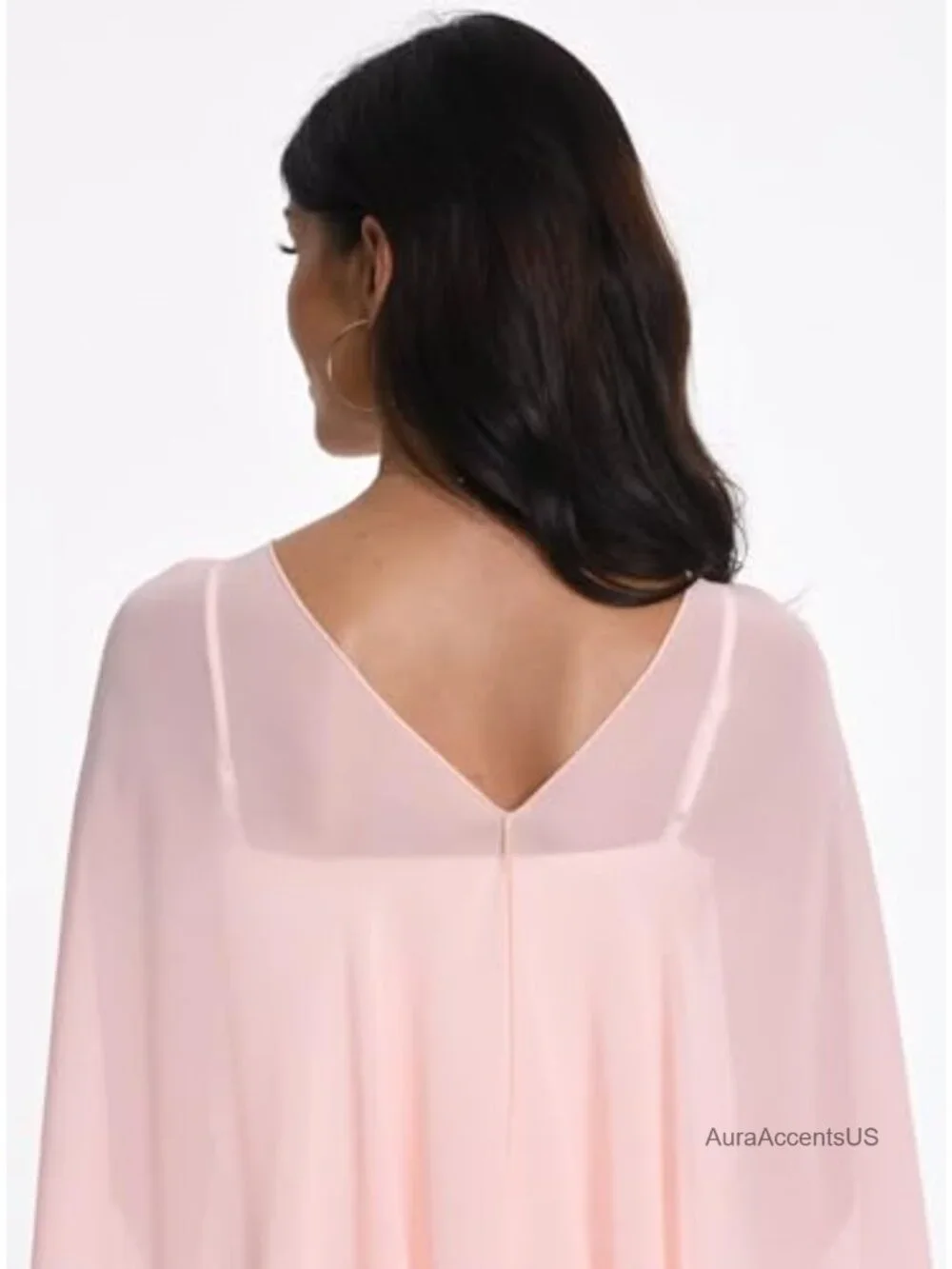 Chiffon Capelet Shawl Wraps for Bridesmaid Wedding Evening Party Cover Up